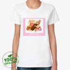 Женская футболка органик