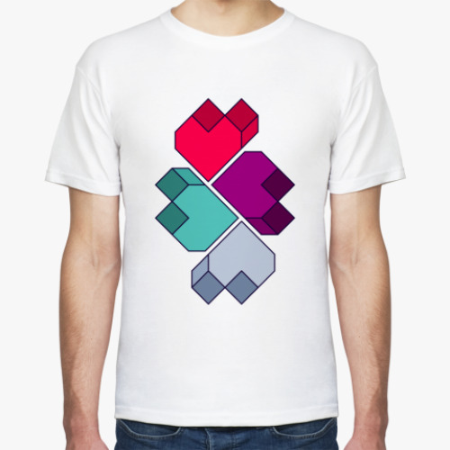 Футболка с принтом Hearts