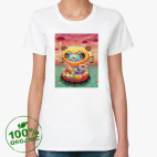 Женская футболка органик