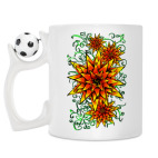 Кружка с футбольным мячиком