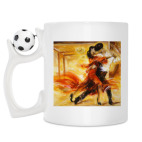 Кружка с футбольным мячиком