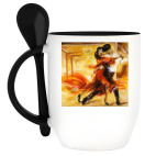 Кружка с ложкой