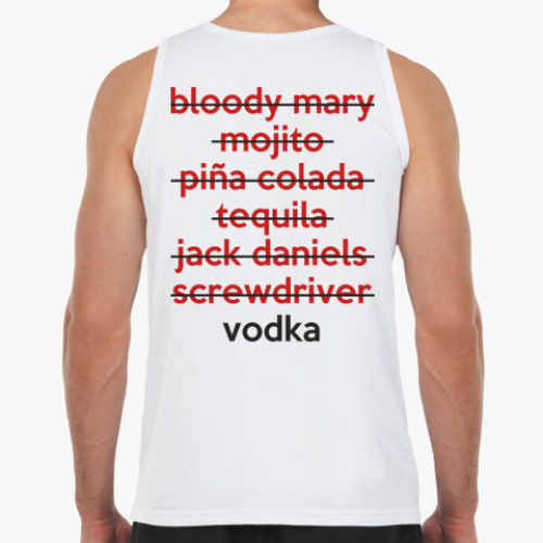 Майка с принтом Водка