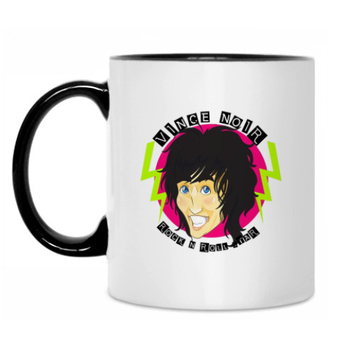 Кружка с принтом Vince noir