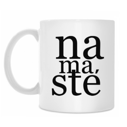 Кружка с принтом Yoga Namaste