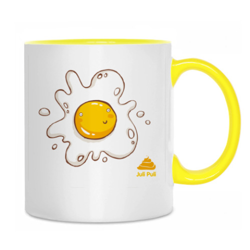 Кружка с принтом Fried eggs