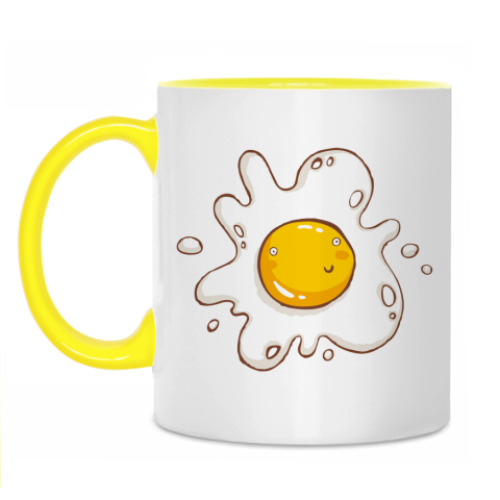 Кружка с принтом Fried eggs