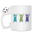 Кружка с футбольным мячиком