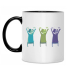 Кружка двухцветная