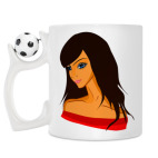 Кружка с футбольным мячиком