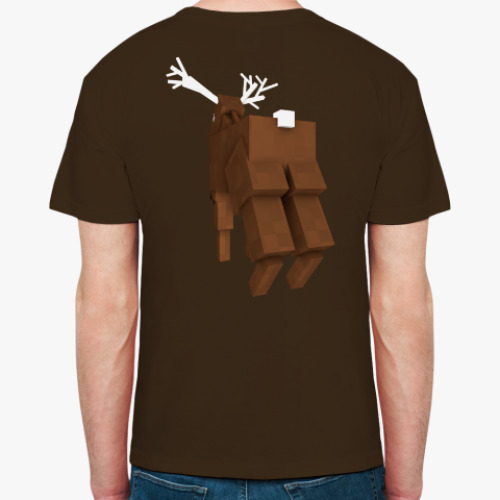 Футболка с принтом Minecraft мир: Олень