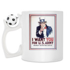 Кружка с футбольным мячиком