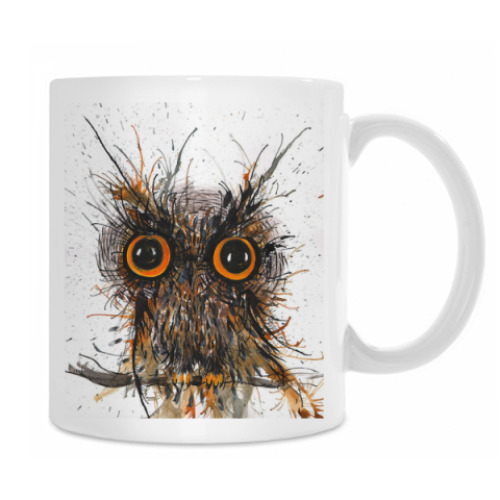 Кружка с принтом Accio Бодрость с совой