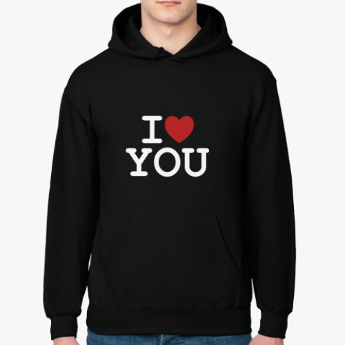 Толстовка худи I love you