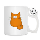 Кружка с футбольным мячиком