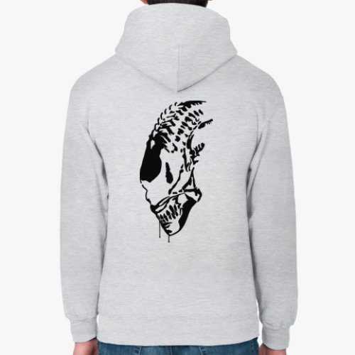 Толстовка худи с принтом Чужой