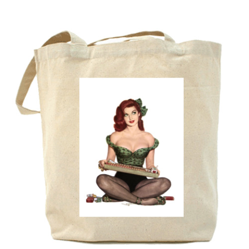 Сумка шоппер с принтом Пэм