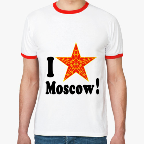 Футболка Ringer-T Я люблю Москву!