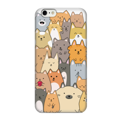 Чехол для iPhone 6/6s Смешные коты (funny cats)