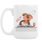 Собака грустит над книгой