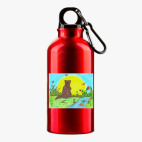 Металлическая бутылка 400 мл UV-DTF