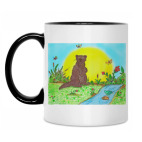 Кружка двухцветная