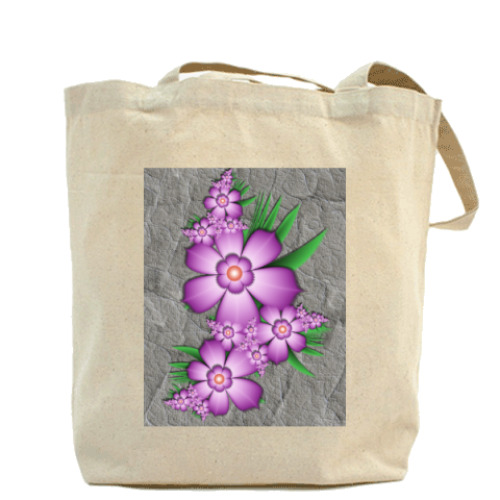 Сумка шоппер с принтом нежность