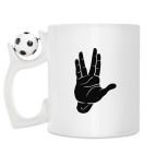 Кружка с футбольным мячиком