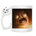 Кружка с футбольным мячиком