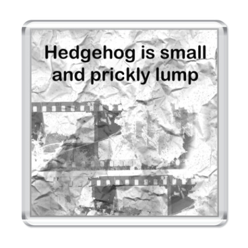 Магнит с принтом Hedgehog
