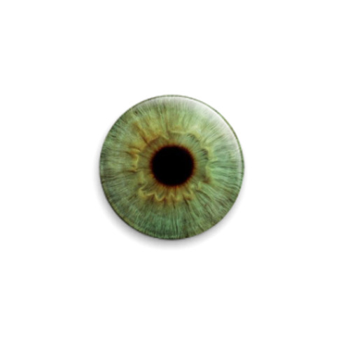 Значок 25мм с принтом Зрачок
