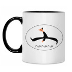 Кружка двухцветная