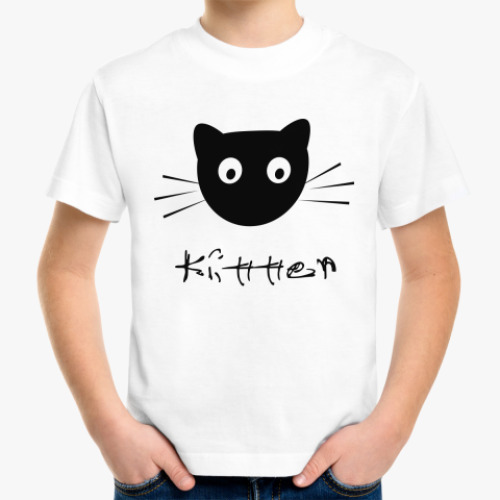 Детская футболка котёнок