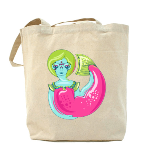 Сумка шоппер с принтом Русалка