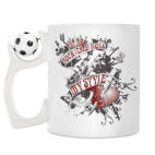 Кружка с футбольным мячиком
