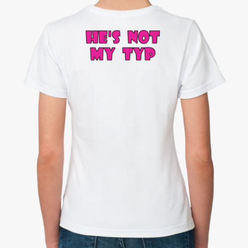 Классическая футболка с принтом relax bitch!