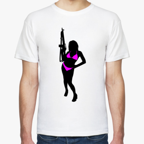 Футболка с принтом Girl