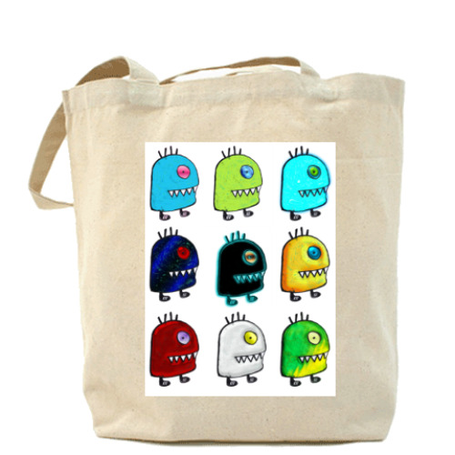 Сумка шоппер с принтом UFO