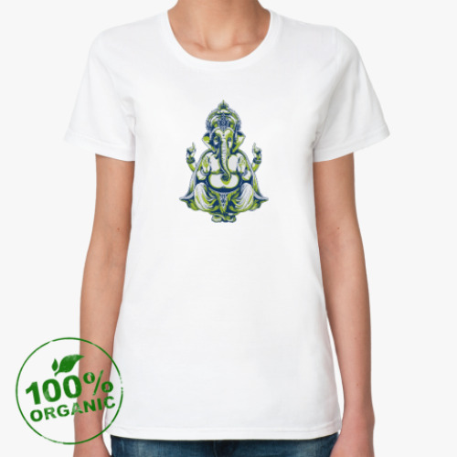 Женская футболка из органик-хлопка Ганеша