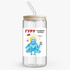 Банка с бамбуковой крышкой