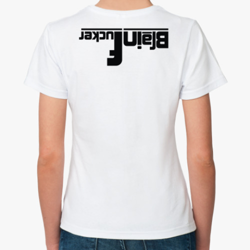 Классическая футболка с принтом BrainFucke