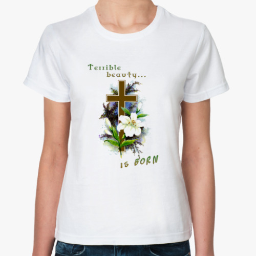 Классическая футболка с принтом Easter, 1916