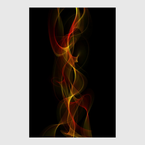 Постер abstract art flame design