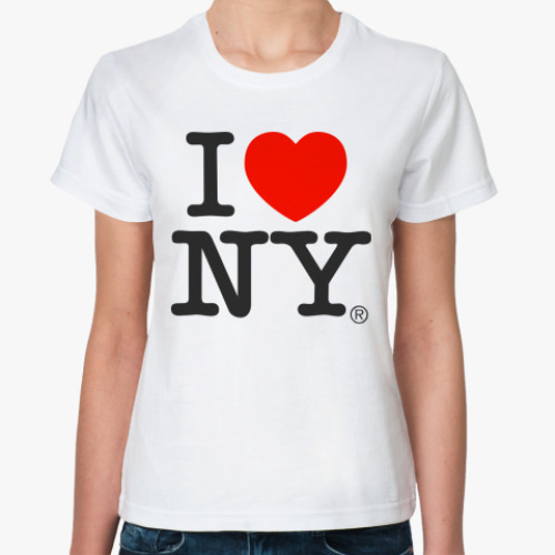 Классическая футболка I love NY