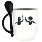 Кружка с ложкой