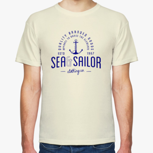 Футболка Sea and sailor, якорь
