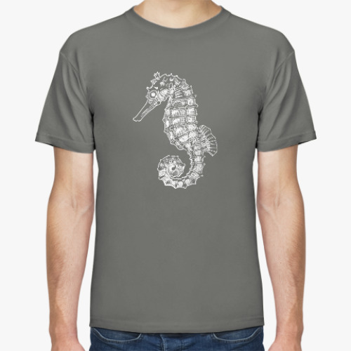 Футболка с принтом Морской Конек