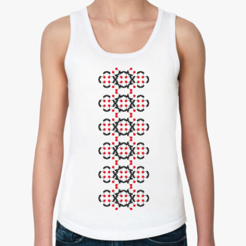 Женская майка с принтом  Вишенки