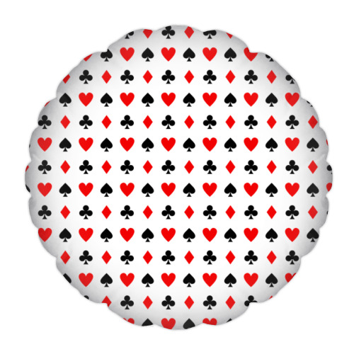 Подушка с принтом Современный дизайн Казино карт