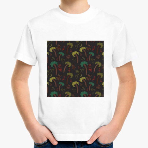 Детская футболка с принтом Пальмы